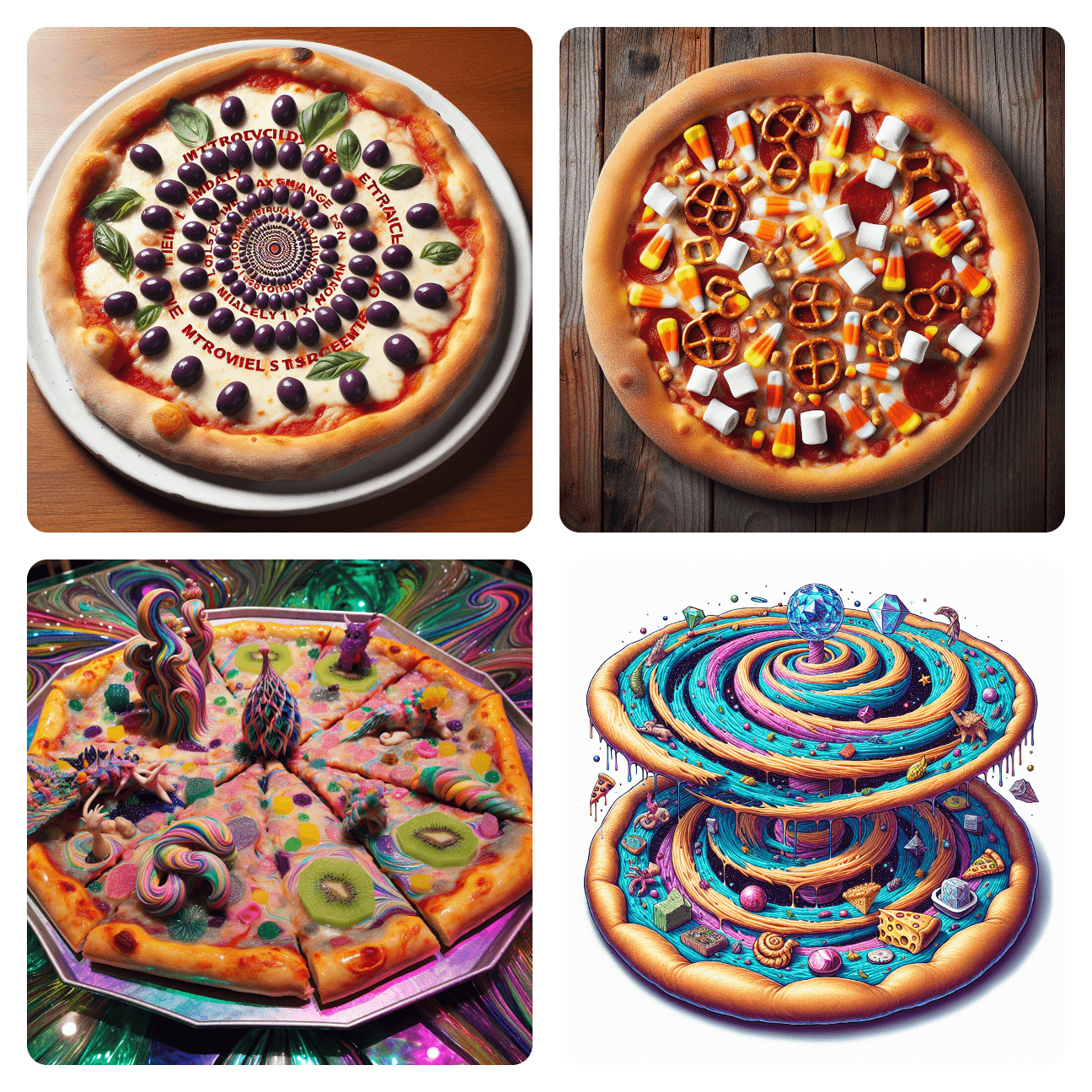 Image: Puzzling Pizza: Saucy Surreal Slices