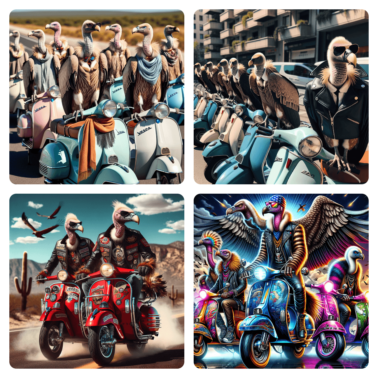 Image: The Vulturine Vespa Squad