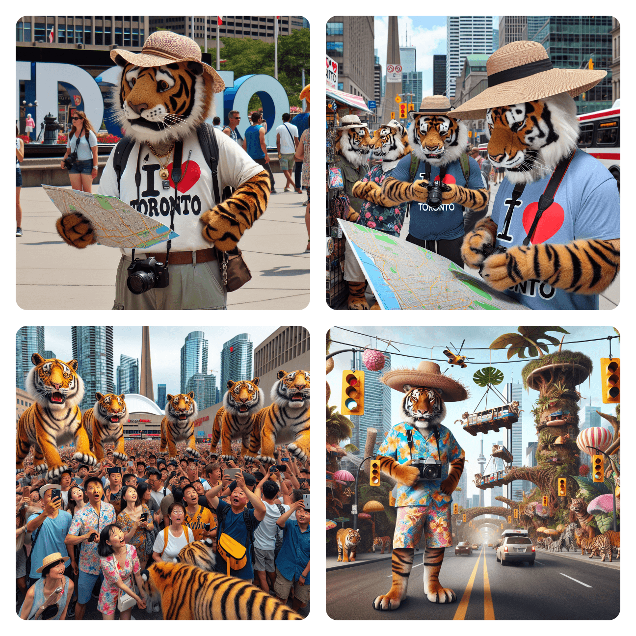 Image: Toronto's Stripey Sightseers Escalate!